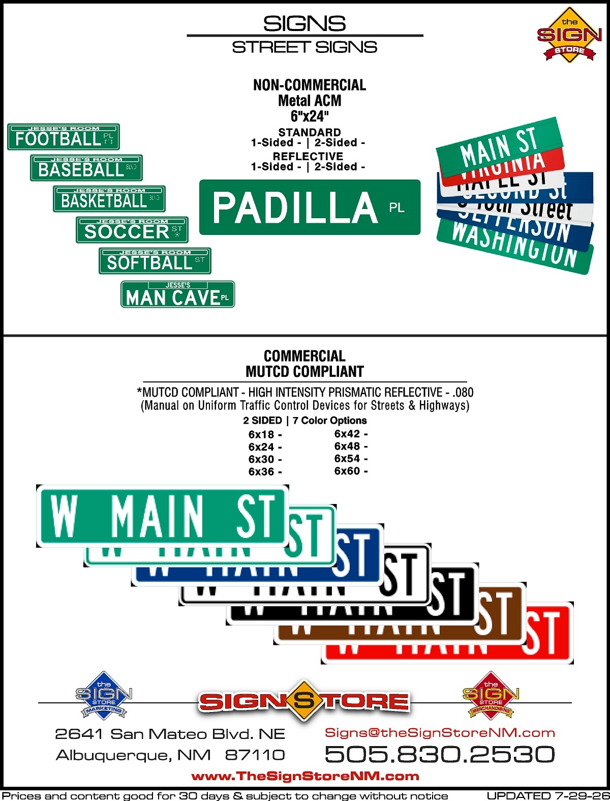 Signs - Street Signs