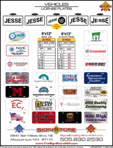 Vehicle - License Plates