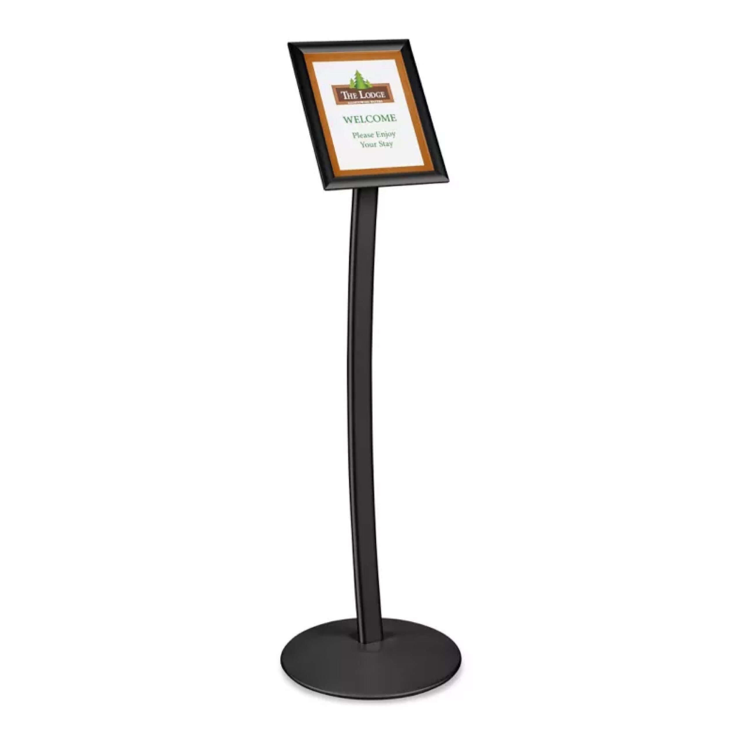 pedestal floor stand - blk